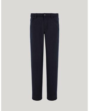 Canali Levante Impeccabile Wool Regular-Fit Trousers - Blue