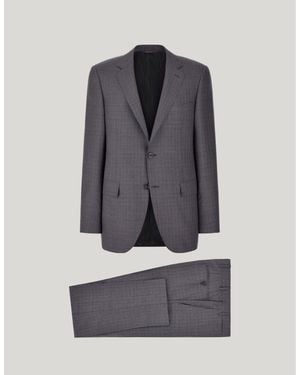 Canali Silk And 150's Wool Suit - Blue