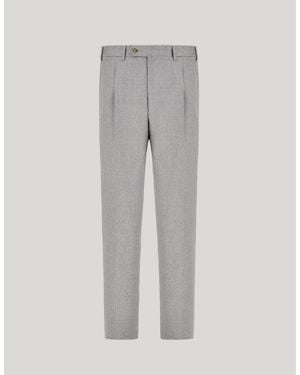 Canali Light High-Waist Trousers - Grey