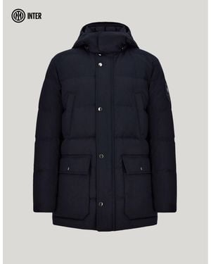 Canali Viscose-Blend Down Jacket - Blue