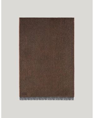 Canali Pure Cashmere Scarf - Brown