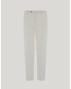 Canali Regular Fit Chino Pants - White