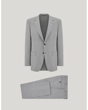 Canali Light Wool Flannel Single-Breasted Regular-Fit Suit - Gray