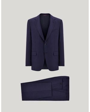 Canali And Light 170's Wool And Silk Regular-Fit Suit - Blue