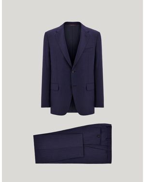 Canali And Light 170's Wool And Silk Regular-Fit Suit - Blue
