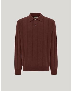 Canali Polo Bordeaux - Marrone