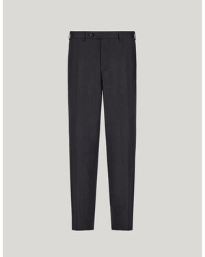 Canali Anthracite Trousers - Blue