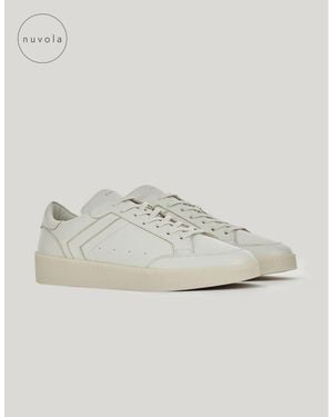 Canali Nuvola Leather Trainers - White
