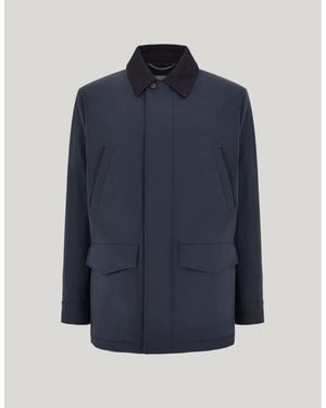 Canali Technical Fabric Lightweight Jacket - Blue
