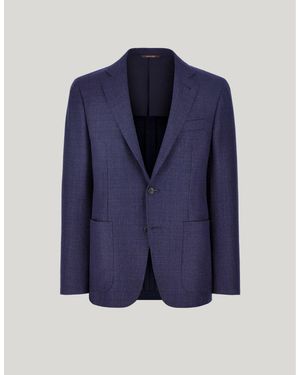 Canali Kei Modern Fit Jacket - Blue