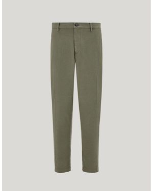 Canali Comfort Cotton Gabardine Chinos - Green
