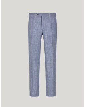 Canali Light Travel Pants - Blue