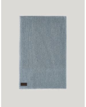 Canali Petrol Cashmere Scarf - Blue