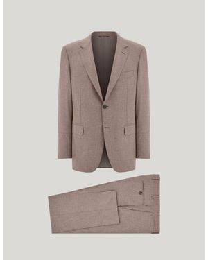 Canali Walnut Regular-Fit Suit - Natural