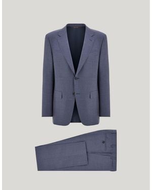 Canali Impeccabile Wool Single-Breasted Regular-Fit Suit - Blue