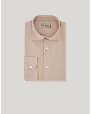 Canali Regular-Fit Garment-Dyed Cotton And Silk Shirt - Natural