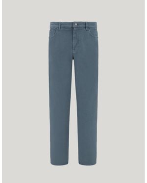 Canali Fliegerblaue Jeans Levante Aus Komfort-Denim Im Regular Fit