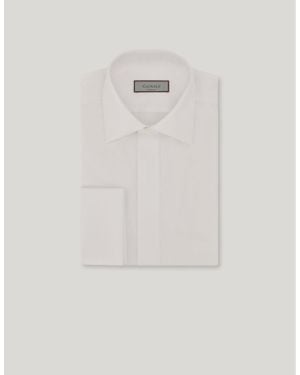Canali Regular-Fit Festliches Hemd Aus Baumwolle Weiß