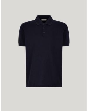 Canali Dark Polo Shirt - Blue