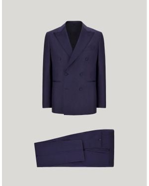 Canali Double-Breasted Smoking - Blue