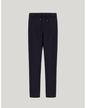 Canali Drawstring Chinos - Blue