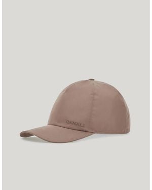Canali Taupe Baseball Cap - Brown