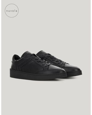Canali Nuvola Leather Sneakers - Black