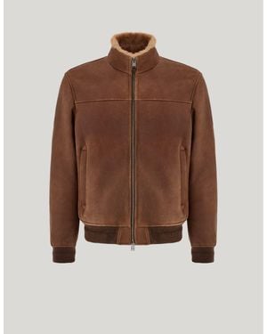 Canali Sheepskin Blouson - Brown