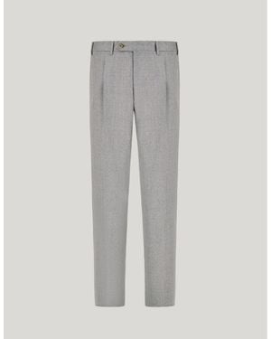 Canali Light High-Waist Pants - Gray