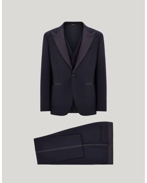Canali Travel Cashmere Modern-Fit Tuxedo - Blue