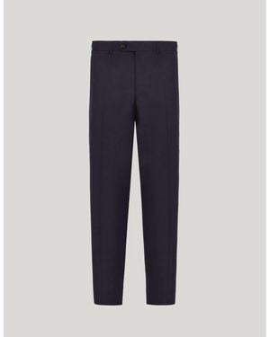 Canali Anthracite Pants - Blue