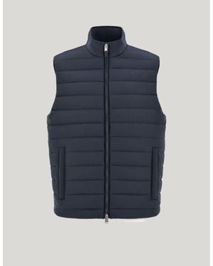 Canali Technical Fabric Regular-Fit Vest - Blue