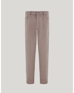 Canali Hazelnut-Coloured Regular-Fit Five-Pocket Trousers - Brown