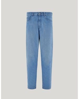 Canali Cotton Denim Regular-Fit Jeans - Blue