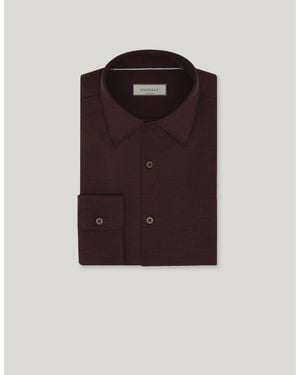 Canali Camicia Bordeaux - Viola