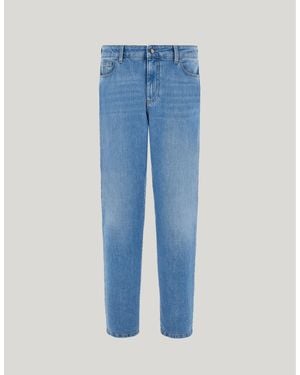 Canali Medium Comfort Denim Regular-Fit Levante Jeans - Blue
