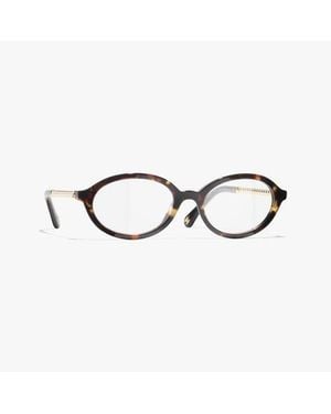 CHANEL Oval Eyeglasses - Multicolor
