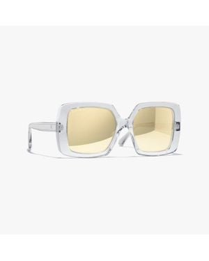 CHANEL Square Sunglasses - Natural
