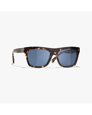 CHANEL Square Sunglasses - Blue