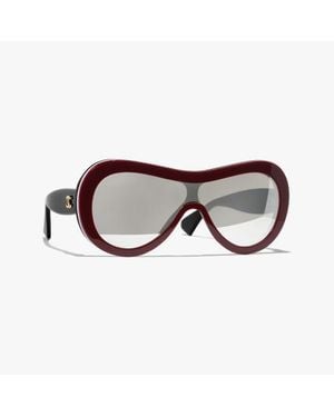 CHANEL Shield Sunglasses - Brown