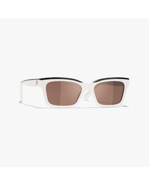 CHANEL Square Sunglasses - Brown