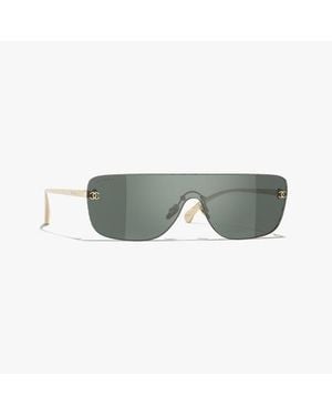 CHANEL Shield Sunglasses - Green