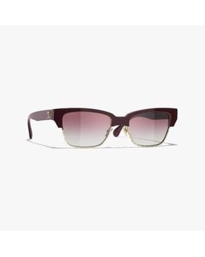 CHANEL Cat Eye Sunglasses - Red