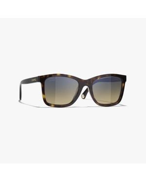 CHANEL Rectangle Sunglasses - Multicolor