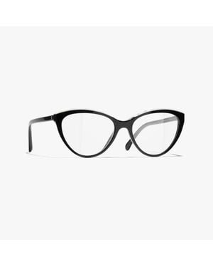 CHANEL Cat Eye Eyeglasses - Black