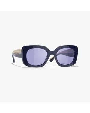 CHANEL Square Sunglasses - Blue
