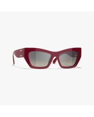 CHANEL Cat Eye Sunglasses - Purple
