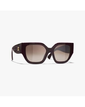 CHANEL Butterfly Sunglasses - Brown