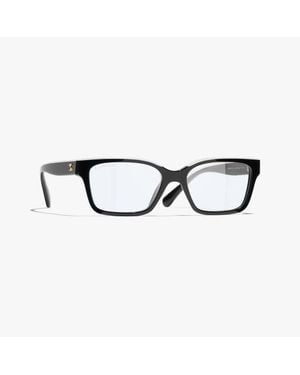 CHANEL Rectangle Light Glasses - Black