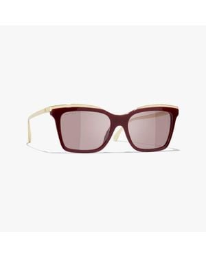 CHANEL Butterfly Sunglasses - Brown